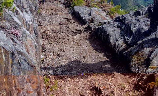 Imagen de uno de los canales romanos de Las Médulas.