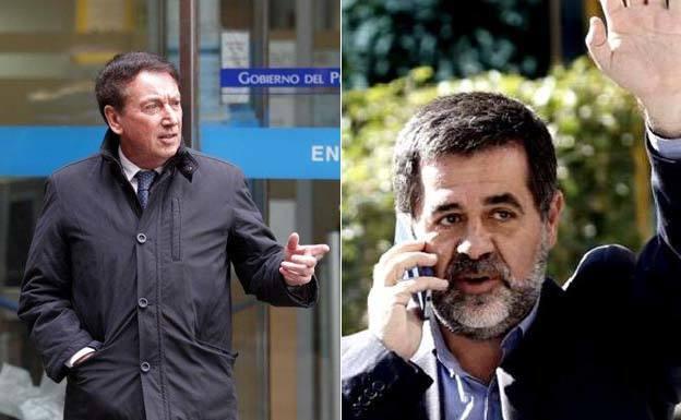 A la izquierda, el empresario asturiano Rodolfo Cachero. A la derecha, Jordi Sánchez, presidente de la ANC. /