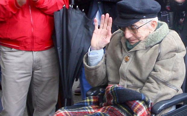 Celso López Gavela en 2104 durante el homenaje tributado por el Ayuntamiento de Ponferrada dando su nombre al antiguo Puente de Hierro./César Sánchez
