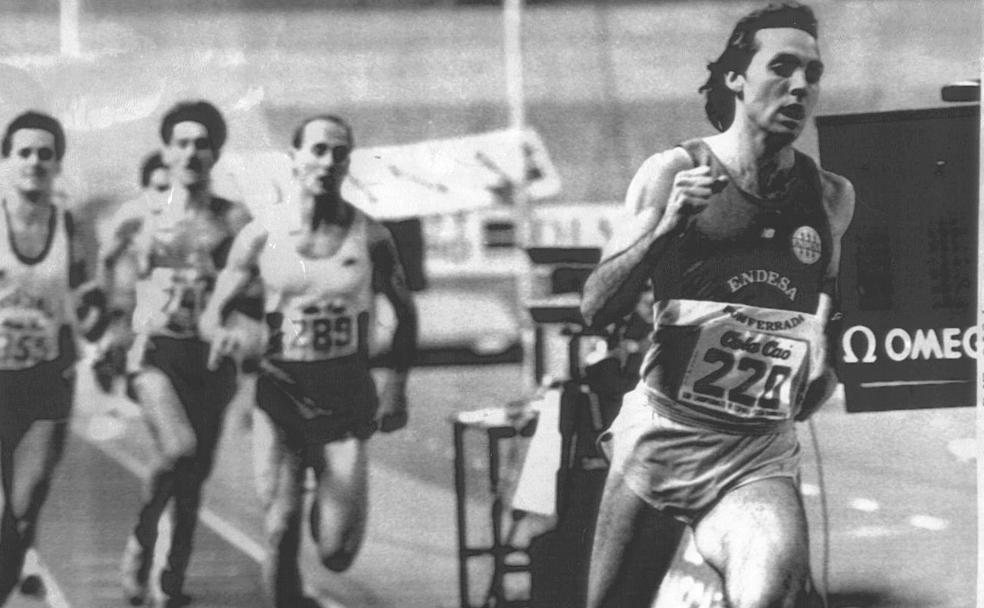 Colomán Trabado, durante una competición oficial, es elegido mejor deportista leonés del siglo XX. /EFE