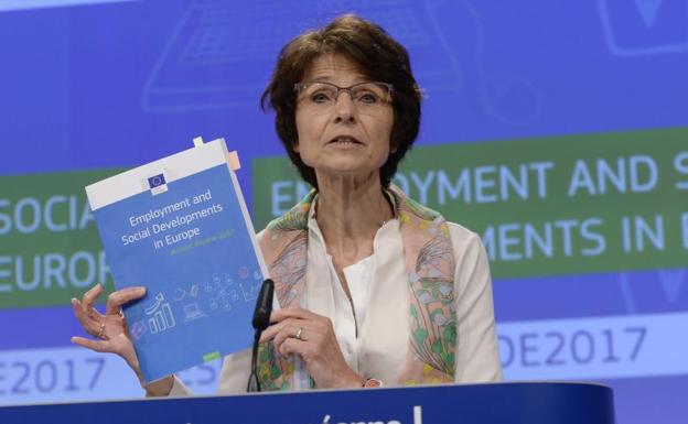 Marianne Thyssen, comisaria europea de Empleo y Asuntos Sociales./Thierry Charlier (Afp)