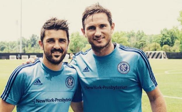 David Villa y Frank Lampard./@franklampard