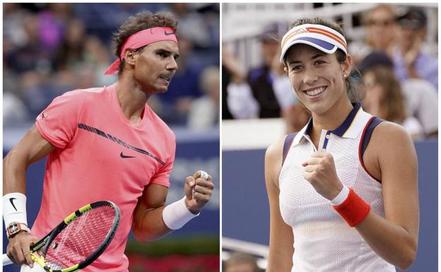 Rafa Nadal y Garbiñe Muguruza.