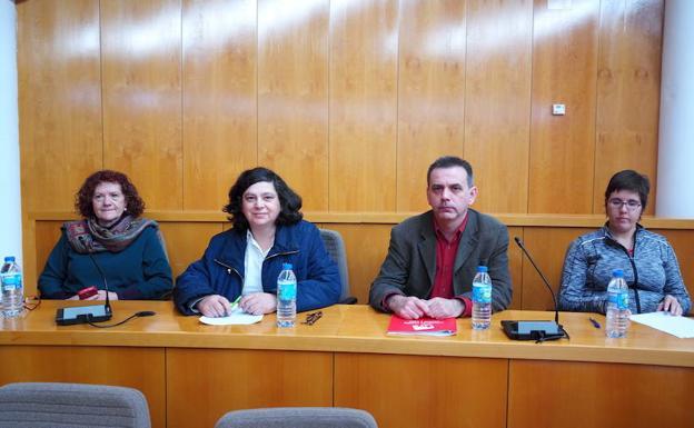 Equipo de IU en San Andrés del Rabanedo./