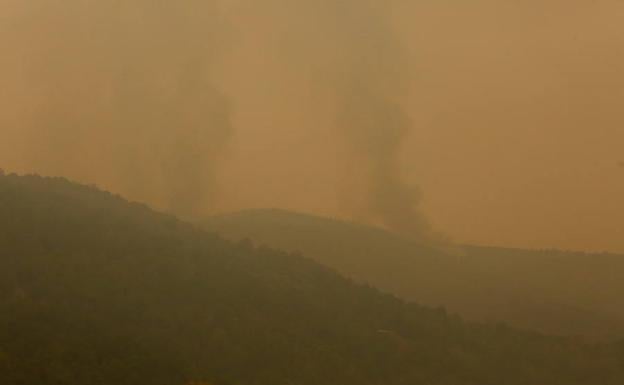 Incendio en Portela./César Sánchez
