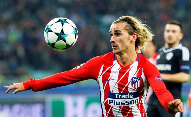 Antoine Griezmann, durante el partido ante el Qarabag. /Zurab Kurtsikidze (Efe)