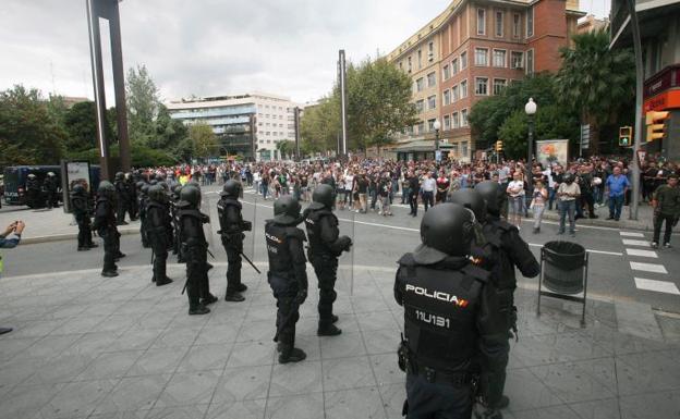 Policía Nacional en Cataluña./Efe
