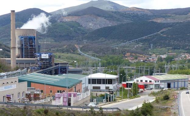 Zona industrial de La Robla./