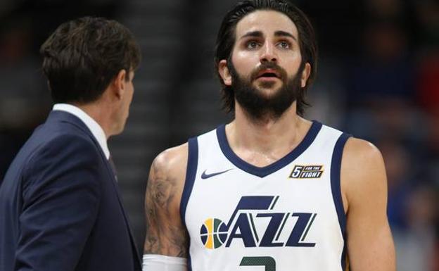 Ricky Rubio, durante el partido. /Efe