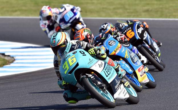 Joan Mir, durante la jornada del viernes en Phillip Island. /Afp