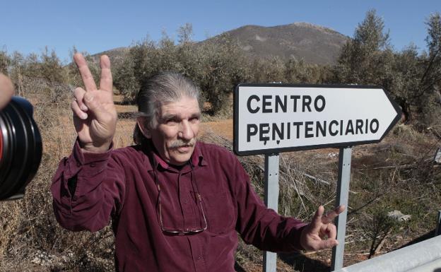 Miguel Montes Neiro el día de su puesta en libertad el 15 de febrero de 2012. /González Molero