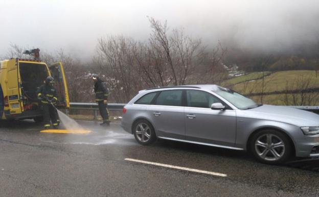 Imagen del vehículo accidentado. /