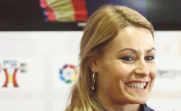 Lidia Valentín, en una de sus últimas comparecencias./