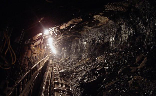 Imagen del interior de una explotación minera./