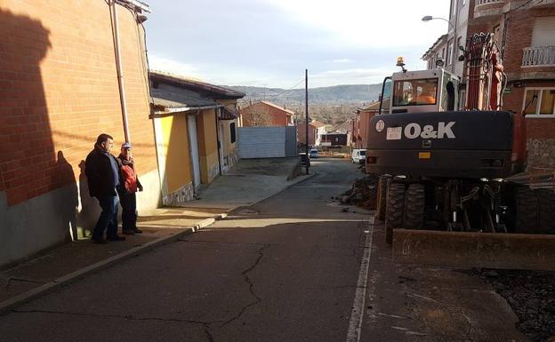 Una de las obras en Villaquilambre./