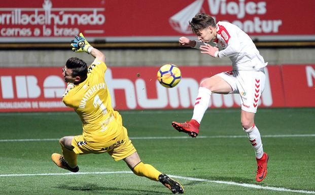 Señé, en el partido ante el Nástic./Peio García