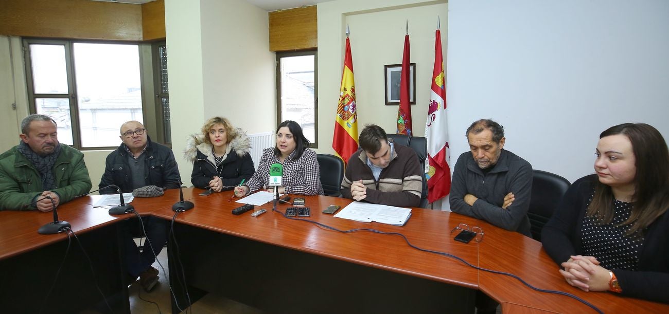 Un instante de la rueda de prensa de este jueves.