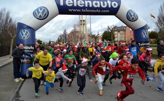 Salida de la carrera en La Virgen./