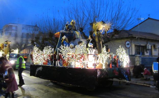 Imagen de los Reyes Magos por las calles de San Andrés./
