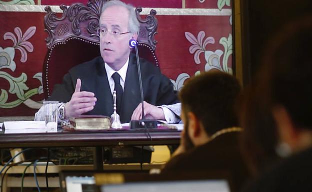 Carlos Álvarez Fernández, durante el juicio por la muerte de Isabel Carrasco. /Campillo