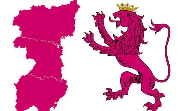 Las tres provincias de la Región Leonesa./