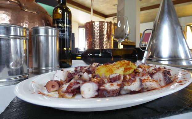 Una buena ración de pulpo de La Pineda.
