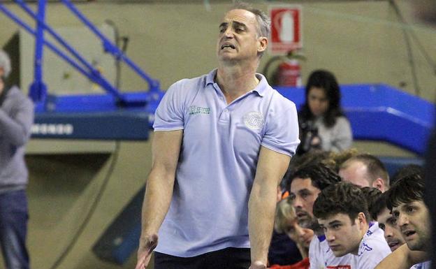 Rafa Guijosa, durante el partido./Peio García