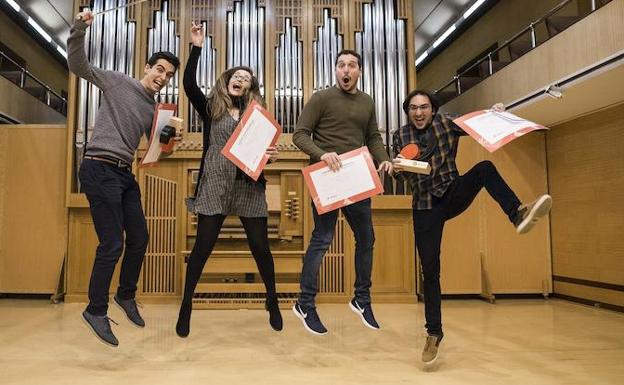 Ganadores del concurso./