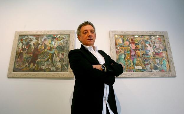 Juan Carlos Mestre expone 'Tierra de los significados' en la galería Dosmilvacas de Ponferrada./