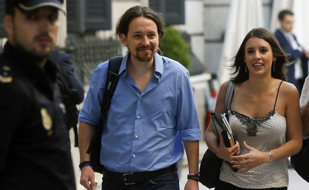 Pablo Iglesias e Irene Montero./Efe