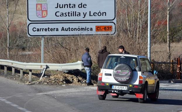 Zona donde se produjo el desprendimiento./