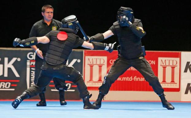 Momento de una lucha./