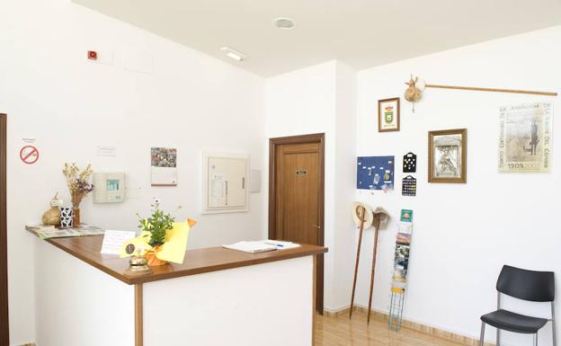 Recepción del Albergue de La Virgen./