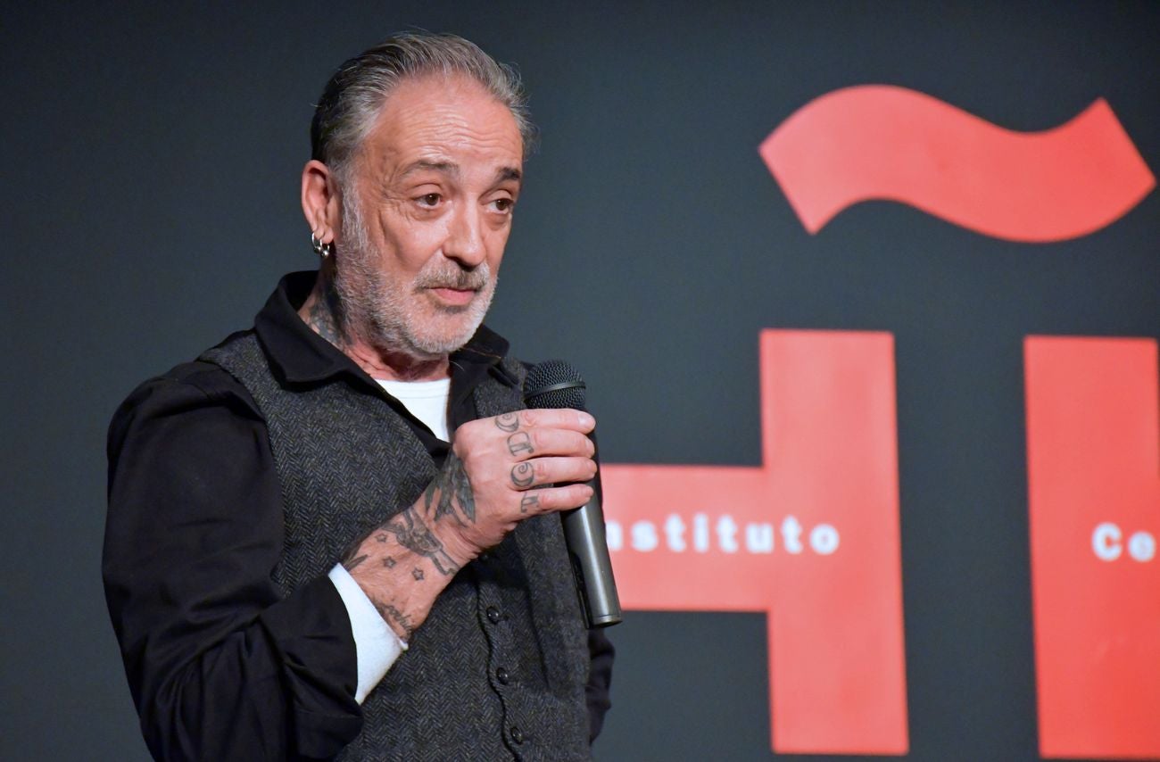 García-Álix, durante la presentación de la exposición.