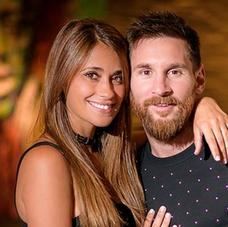 Antonela Roccuzzo con Leo Messi./Instagram