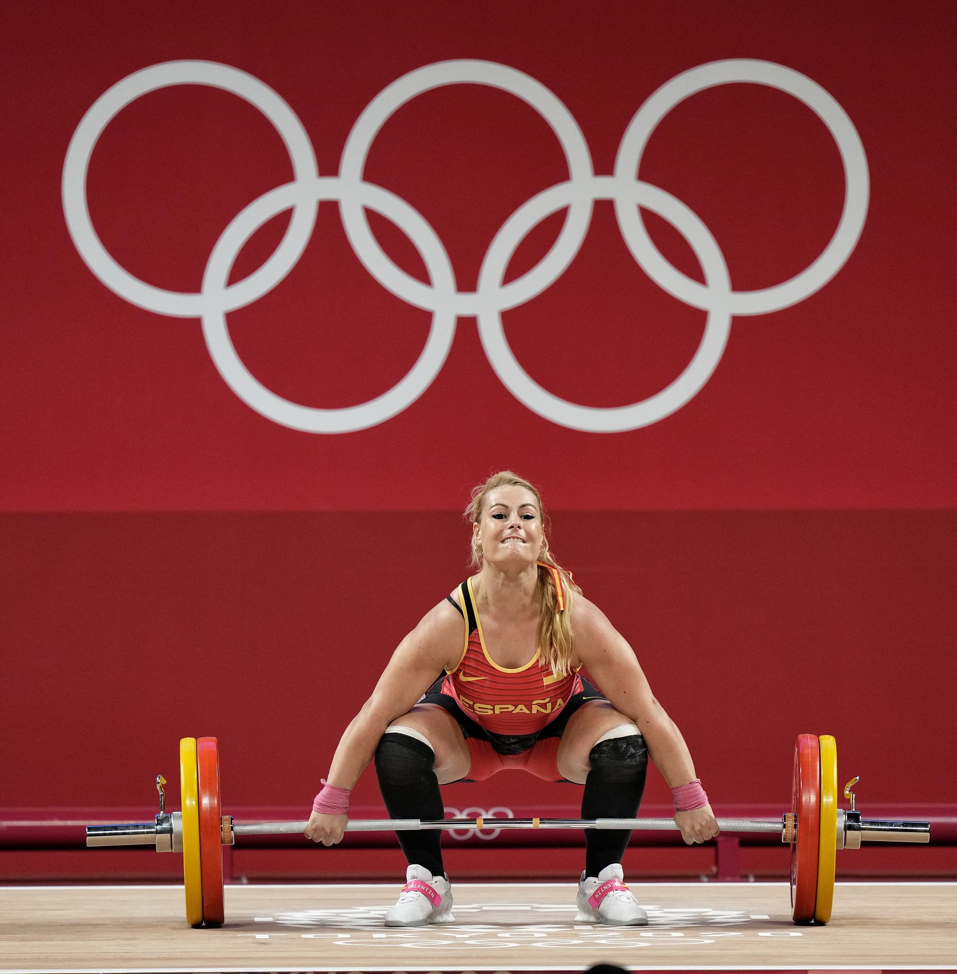 Lydia Valentín, en los Juegos Olímpicos de Tokio.