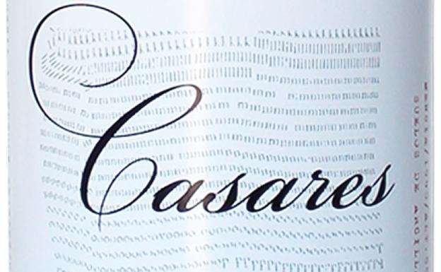 Etiqueta del vino de paraje Casares, de Estévez Bodegas y Viñedos.