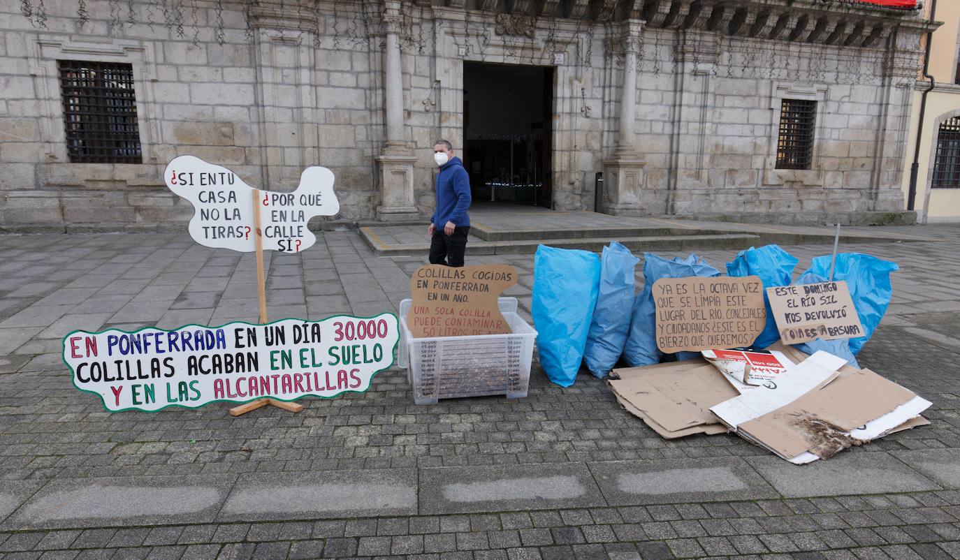 Proyecto Orbanajo recoge más de 50 kilos de basura en Ponferrada