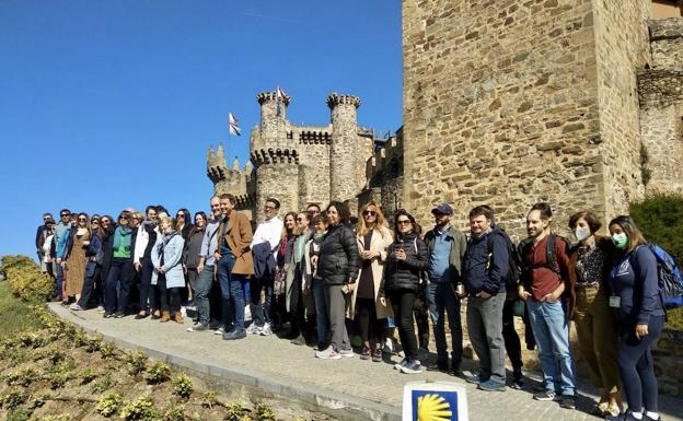 Participantes de la International Week de la ULE en su visita a Ponferrada./Carmen Ramos