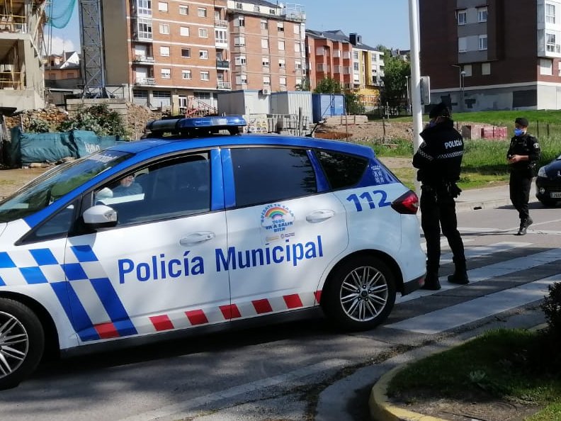 Control de la Policía Municipal de Ponferrada./