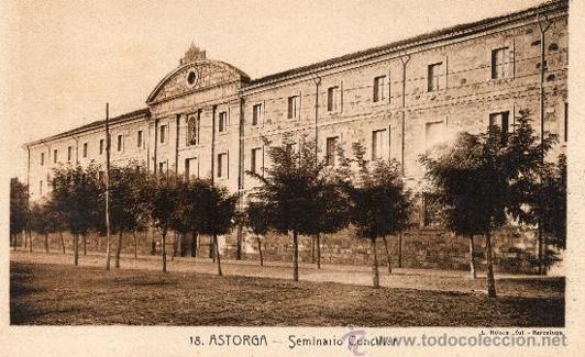Imagen histÃ³rica del Seminario Menor de Astorga. /