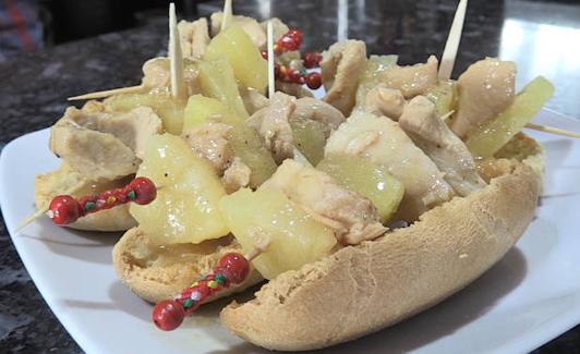 Montaña con piña, una de las elaboraciones de la feria. /S.S.