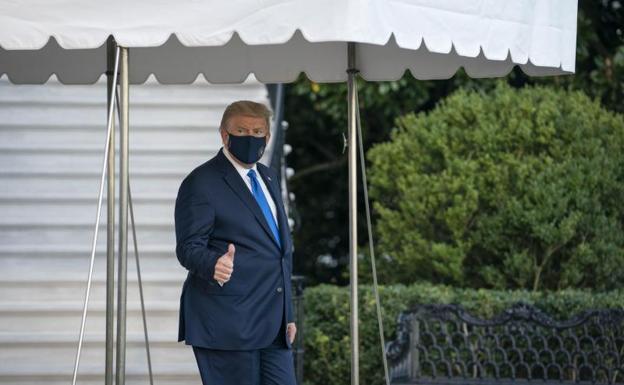 Los médicos ahora anuncian que Trump está bien y podría salir del hospital este lunes 1 Trump inicia tratamiento con remdesivir tras ingreso en hospital militar