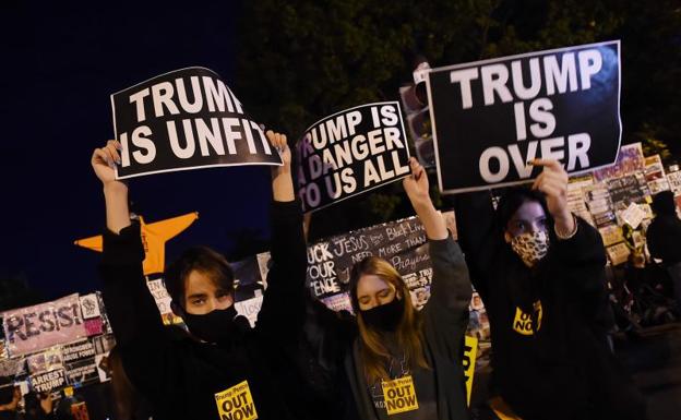 Mascarillas, covid y voto por correo masivo 1 Protestas ante la Casa Blanca.